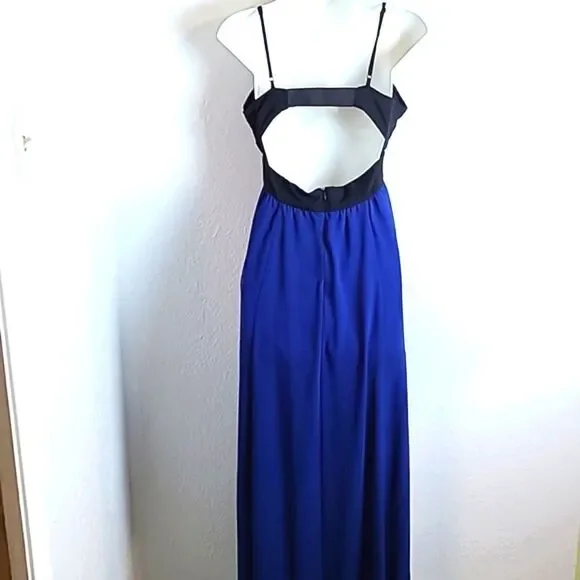 Forever 21 Blue & Black Maxi-Dress or Prom Dress, Size Medium, NWOT - Picture 8 of 9